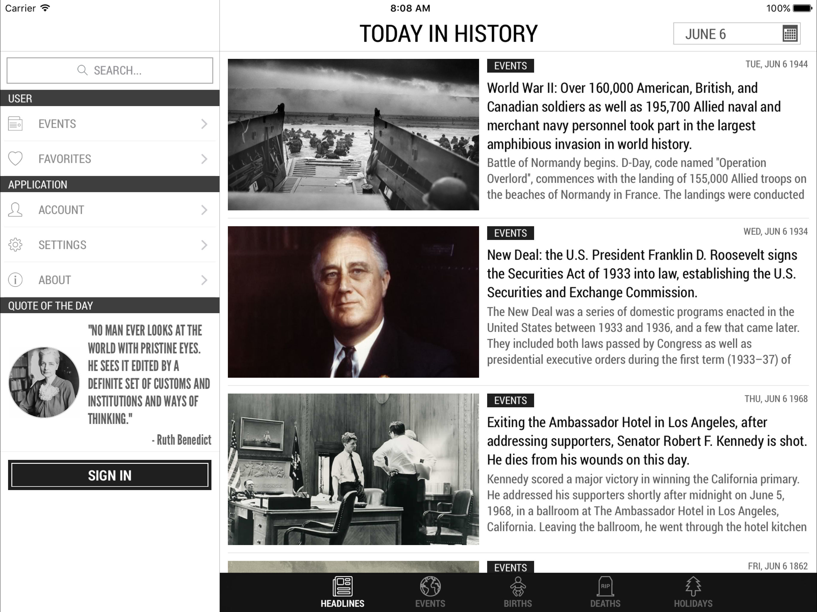 Today In History: Bringing The Past To Your Pocket